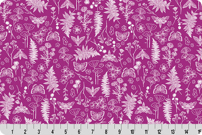 Magenta Whispering Blooms Faegrove Quilting Cuddle Fabric Per Yard