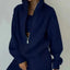 Women's Zipper Fleece Sweater Casual Set