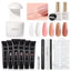 Kit de uñas de gel polimérico GAOY con luz UV - 6 colores para arte de uñas