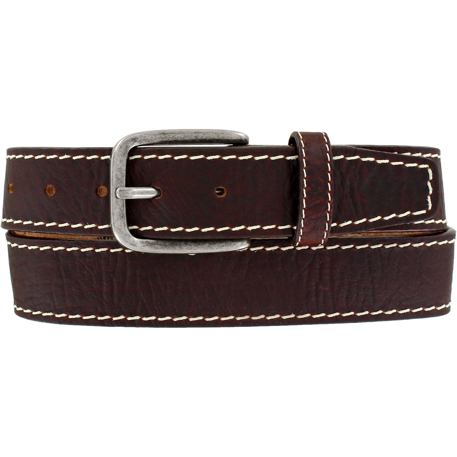 Premium Bison Leather Belt by Justin | Crafted in the USA - Korvel