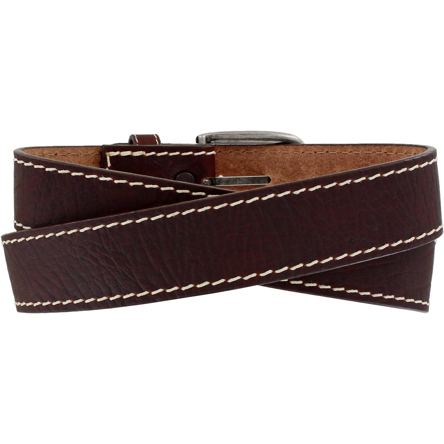 Premium Bison Leather Belt by Justin | Crafted in the USA - Korvel