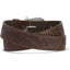 Elegant Floral Embossed Leather Belt - Korvel