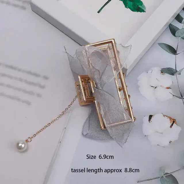 Pinza para el cabello en forma de mariposa elegante para recogidos con estilo