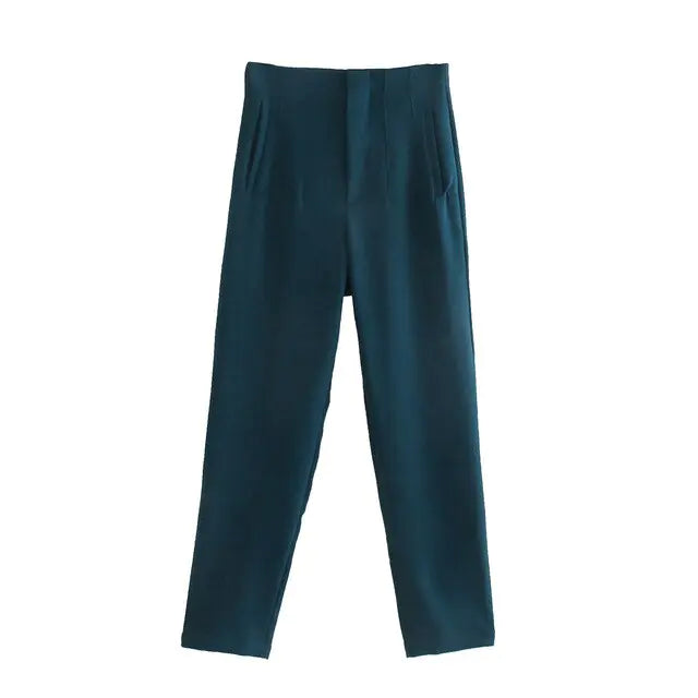 Pantalons Droits Chic pour Femme de Bureau