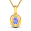 Colgante de Tanzanita y Diamante de 1.45 Quilates en Oro de 14K