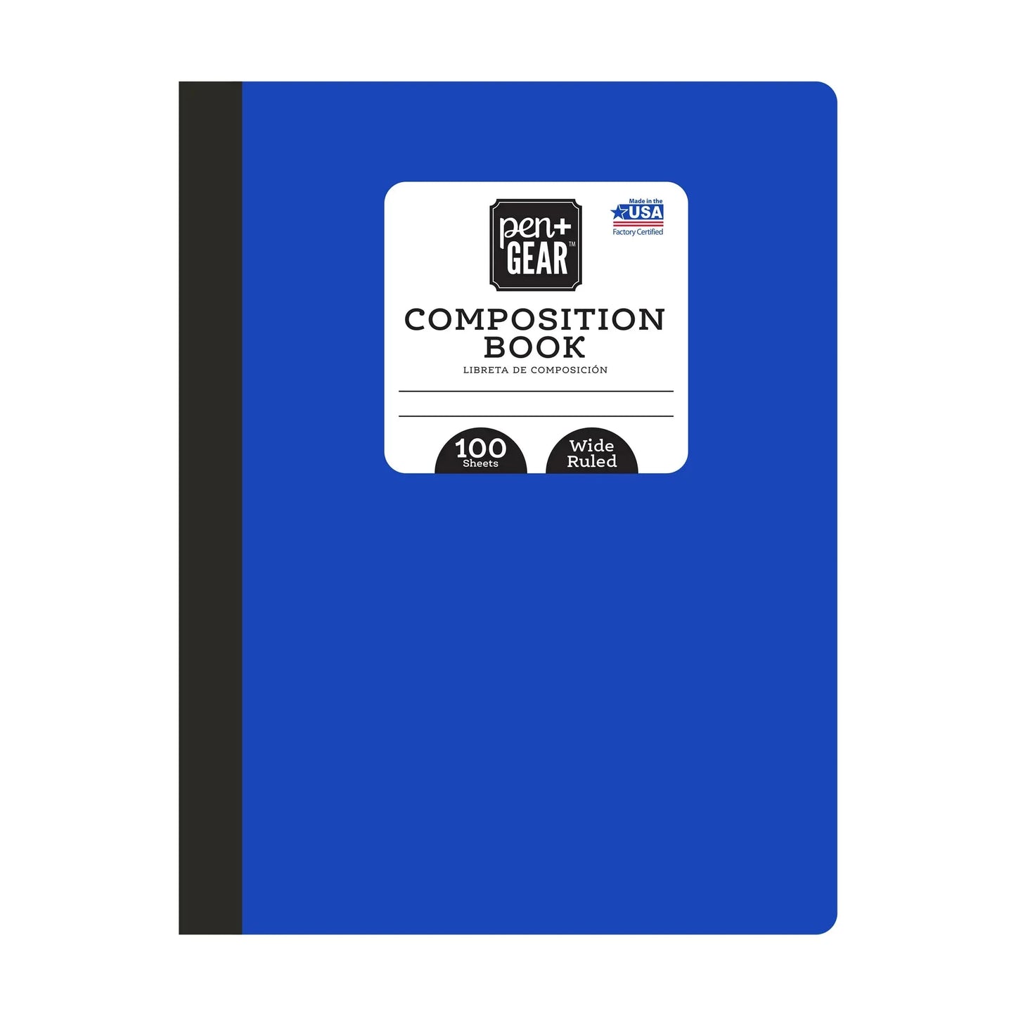 Cuaderno de Composición Pen + Gear de 100 Hojas, Rayado Ancho