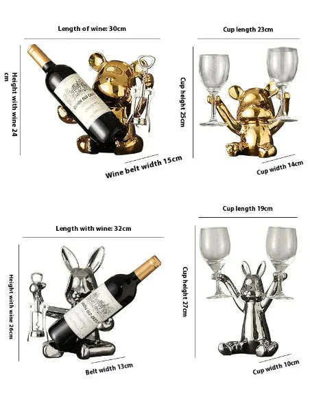 Étagère à vin créative pour salon haut de gamme