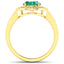 Anillo de Esmeralda Zambiana y Diamante Blanco de 1.87 Quilates