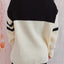 Quarter Zip Striped Dropped Shoulder Sweater - Korvel