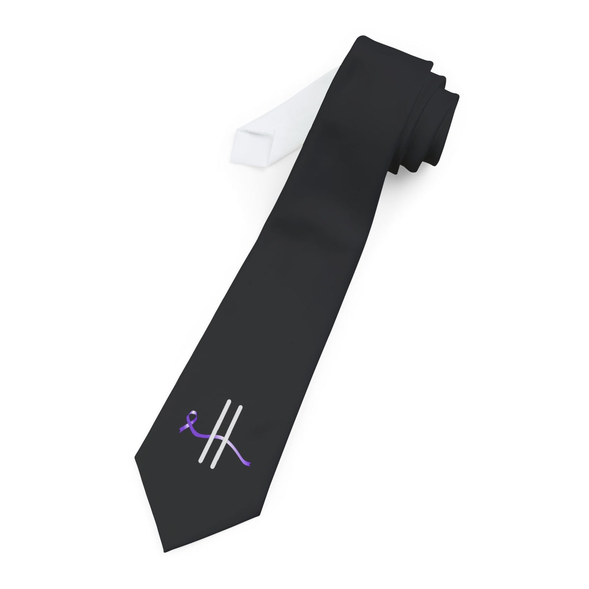 Quiet Signal Epilepsy Awareness Necktie
