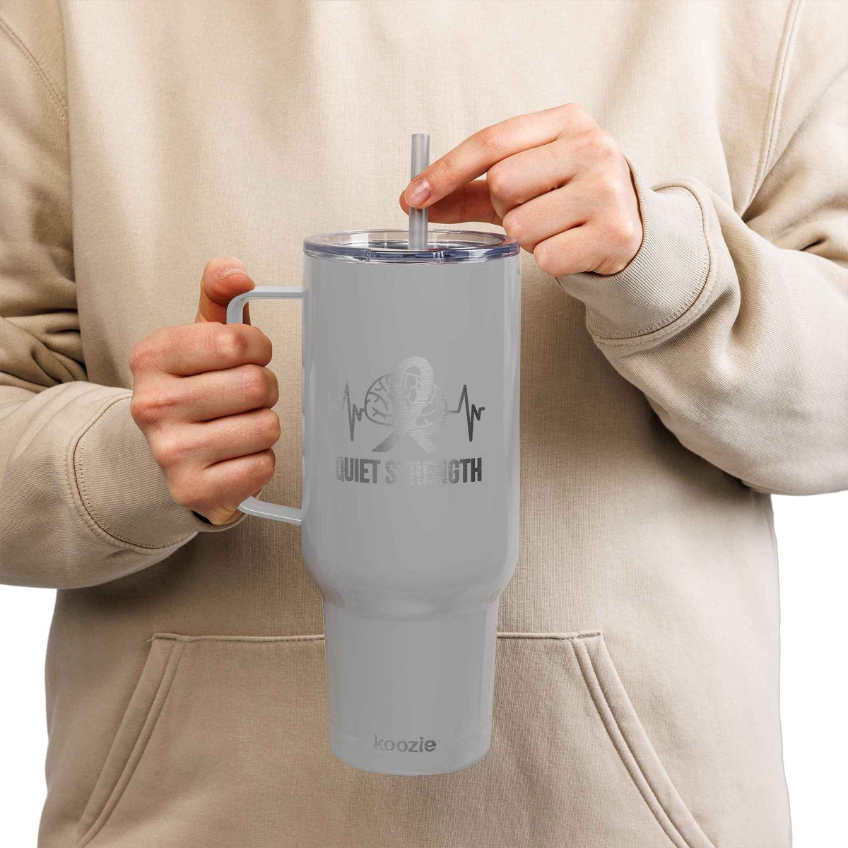 Quiet Strength 40oz Insulated Tumbler
