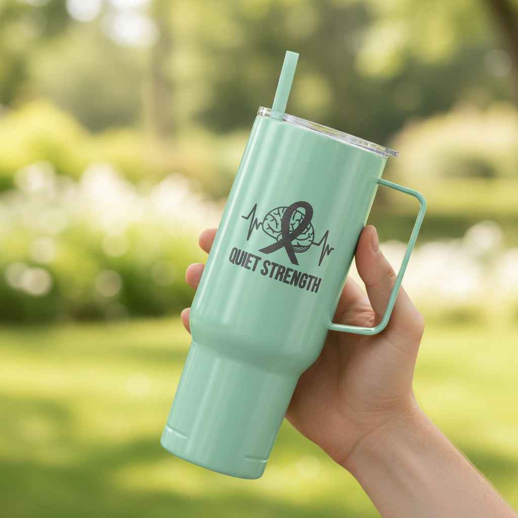 Quiet Strength 40oz Insulated Tumbler