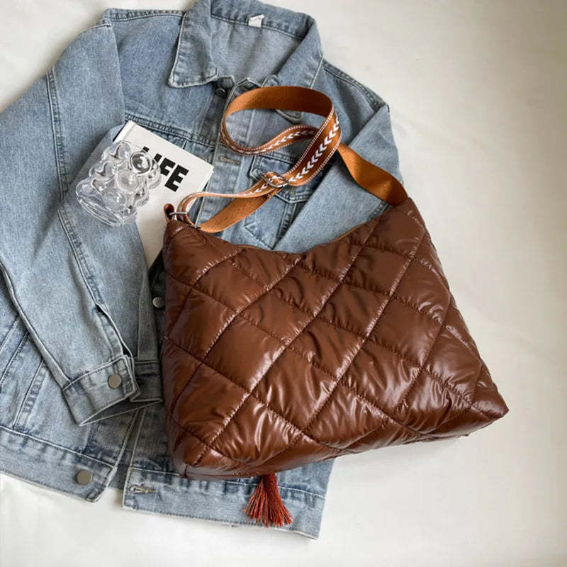Quilted Nylon Travel Organizer Bag
