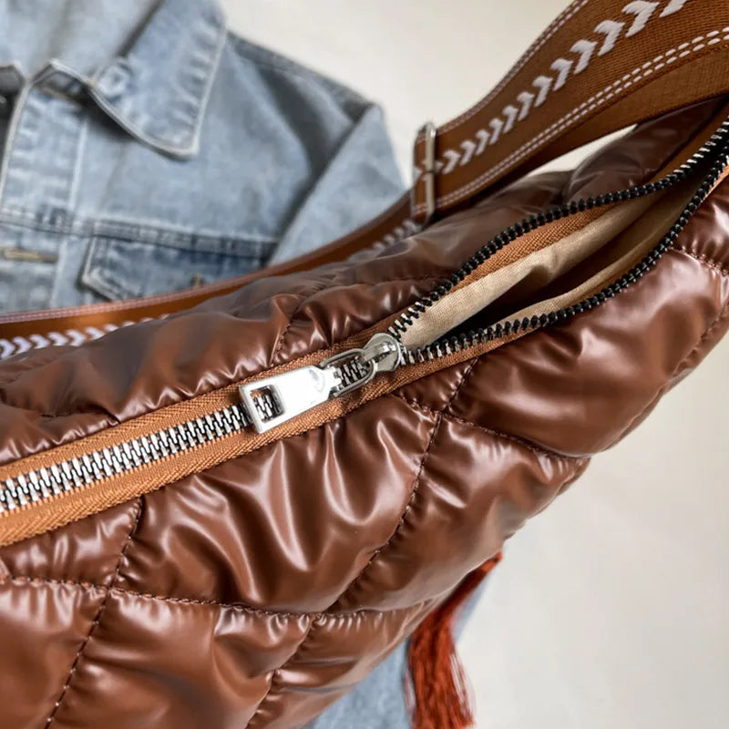 Quilted Nylon Travel Organizer Bag