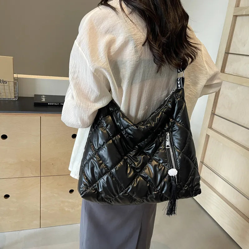 Quilted Nylon Travel Organizer Bag