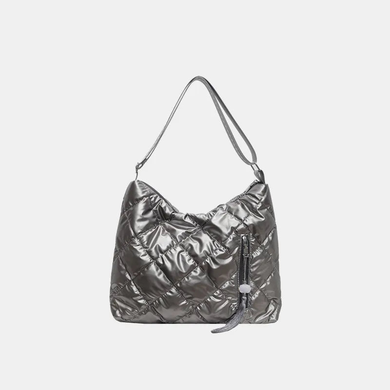 Quilted Nylon Travel Organizer Bag