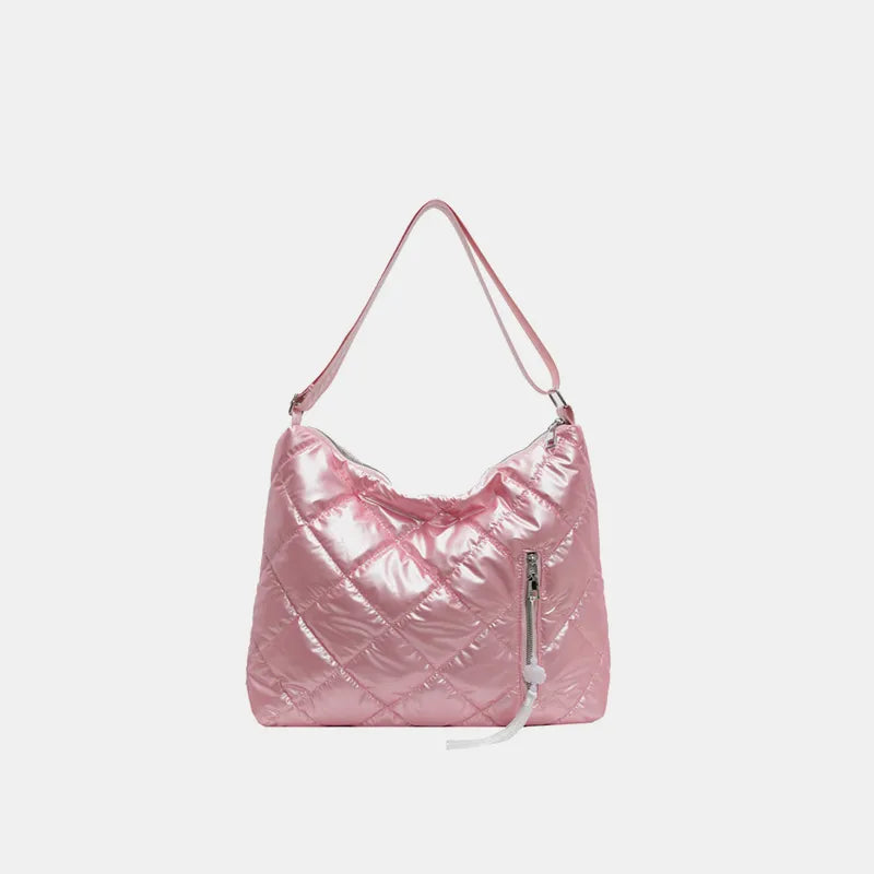 Quilted Nylon Travel Organizer Bag