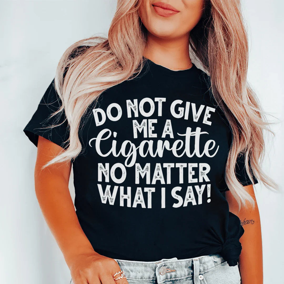 Camiseta para dejar de fumar