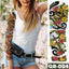 Vibrant Full Temporary Tattoo Watercolor Sheets