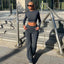 Ensemble Crop Top Chic et Pantalons Évasés
