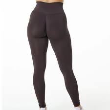 Leggings taille haute à fronces pour femmes