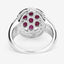 Anillo de Compromiso de Rubí Genuino de 1.54 Quilates en Plata Esterlina .925