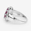 Anillo de Compromiso de Rubí Genuino de 1.54 Quilates en Plata Esterlina .925