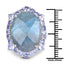 Bague en argent sterling de 13,99 carats en labradorite et tanzanite