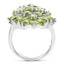 Anillo de Compromiso de Peridoto Genuino de 8.89 Quilates en Plata Esterlina .925