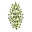 Anillo de Compromiso de Peridoto Genuino de 8.89 Quilates en Plata Esterlina .925