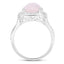 5.80 Carat Genuine Rose Quartz Sterling Silver Ring