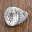 5.38 Carat Crystal Quartz & Diamond Sterling Silver Engagement Ring