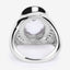 5.38 Carat Crystal Quartz & Diamond Sterling Silver Engagement Ring