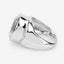 5.38 Carat Crystal Quartz & Diamond Sterling Silver Engagement Ring