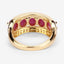 1.74 Carat Genuine Ruby and White Diamond Ring in Sterling Silver