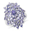 5.27 Carat Genuine Tanzanite Sterling Silver Engagement Ring