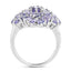 5.27 Carat Genuine Tanzanite Sterling Silver Engagement Ring