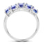 Bague de fiançailles en argent sterling avec tanzanite véritable de 2,65 carats