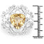 Anillo de Compromiso de Plata Esterlina con Citrino de 5.71 Quilates