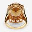 9.38 Carat Genuine Citrine & Orange Sapphire Sterling Silver Ring