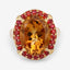 9.38 Carat Genuine Citrine & Orange Sapphire Sterling Silver Ring