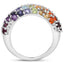 4.16 Carat Multi-Stone .925 Sterling Silver Engagement Ring