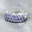 Bague en argent sterling .925 avec tanzanite véritable de 1,54 carat