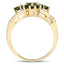 1.26 Carat Genuine Chrome Diopside Sterling Silver Engagement Ring