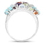 Bague de fiançailles en argent sterling .925 avec plusieurs pierres de 4,03 carats
