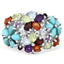 Bague de fiançailles en argent sterling .925 avec plusieurs pierres de 4,03 carats