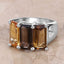 8.17 Carat Genuine Multi-Stone .925 Sterling Silver Engagement Ring