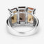 8.17 Carat Genuine Multi-Stone .925 Sterling Silver Engagement Ring
