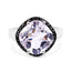 5.50 Carat Pink Amethyst & Black Spinel Sterling Silver Ring