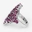 Anillo de Compromiso de Plata Esterlina con Rodolita de 7.52 Quilates